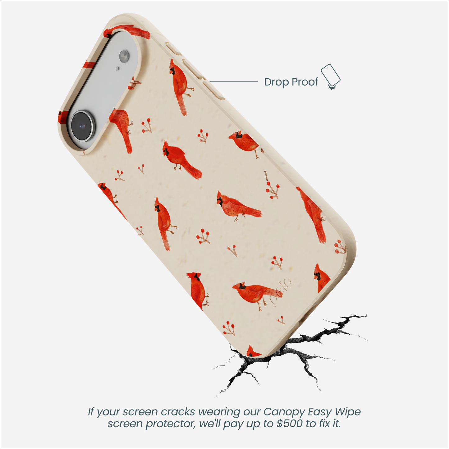 Seashell Cardinals iPhone Air Case