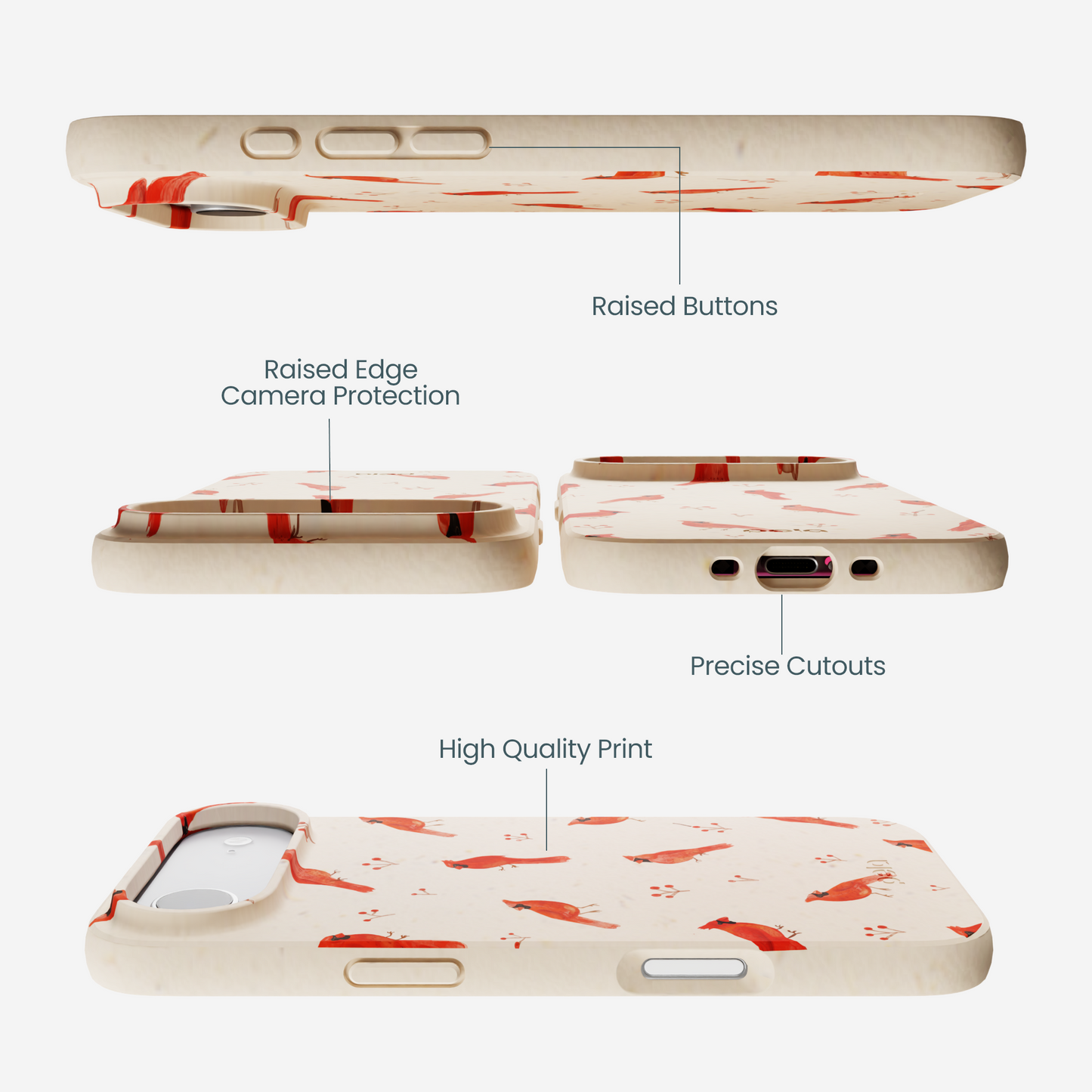 Seashell Cardinals iPhone Air Case