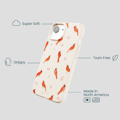 Seashell Cardinals iPhone 16e/17e Case