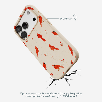 Seashell Cardinals iPhone 17 Pro Case