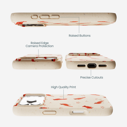 Seashell Cardinals iPhone 17 Pro Case