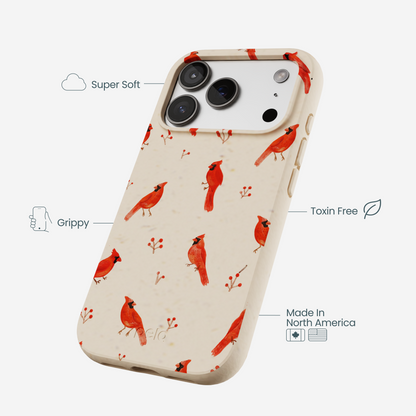 Seashell Cardinals iPhone 17 Pro Case