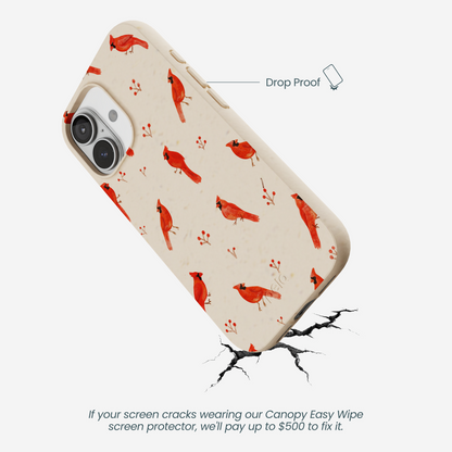 Seashell Cardinals iPhone 17 Case