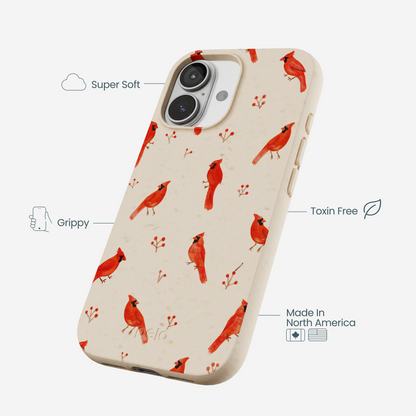 Seashell Cardinals iPhone 17 Case