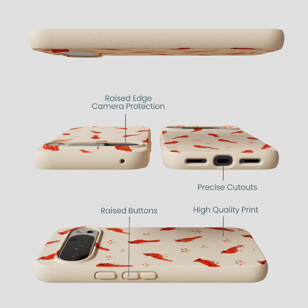 Seashell Cardinals Google Pixel 10 Pro XL Case