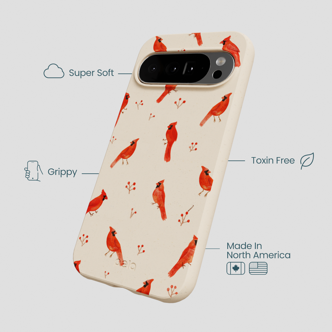 Seashell Cardinals Google Pixel 10 Pro XL Case