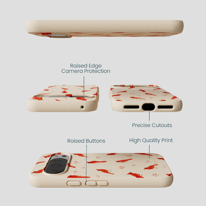 Seashell Cardinals Google Pixel 10/10 Pro Case