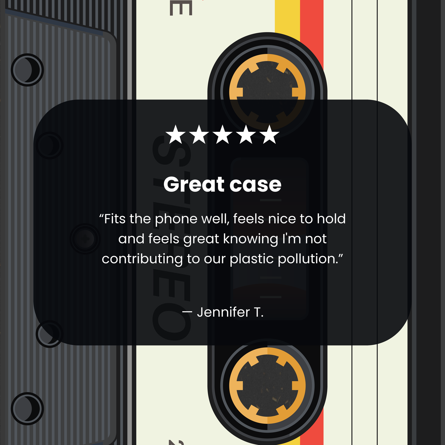 Black Cassette iPhone 13 Pro Max Case