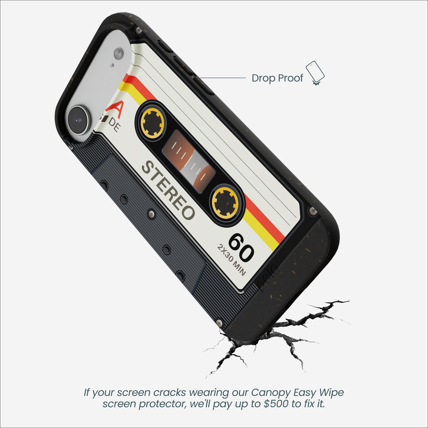 Black Cassette iPhone Air Case