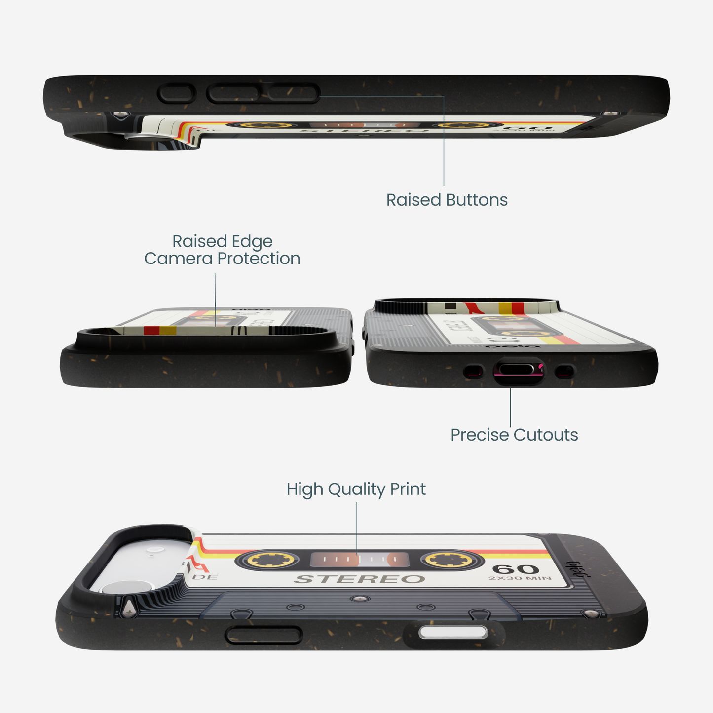 Black Cassette iPhone Air Case