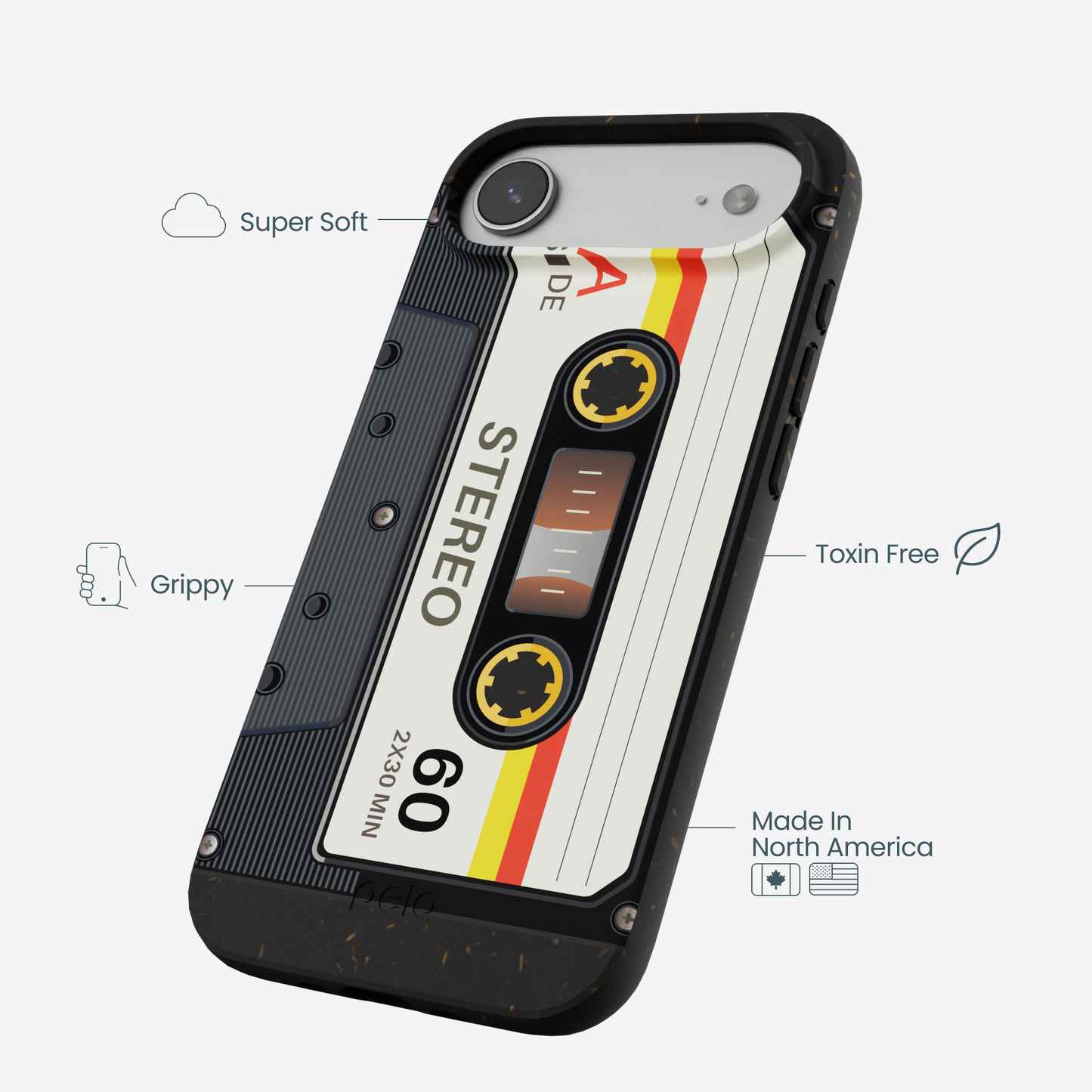 Black Cassette iPhone Air Case