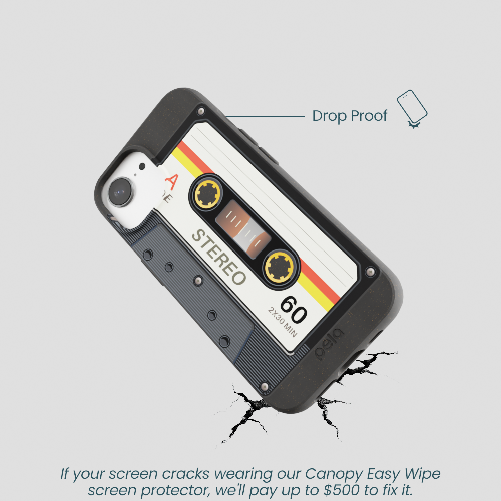 Black Cassette iPhone 16e/17e Case