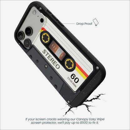 Black Cassette iPhone 17 Pro Max Case