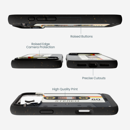 Black Cassette iPhone 17 Pro Max Case