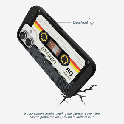 Black Cassette iPhone 17 Case