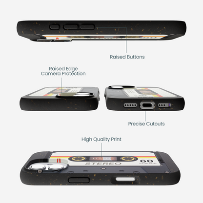 Black Cassette iPhone 17 Case
