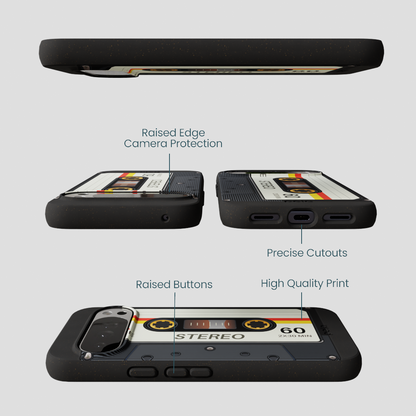 Black Cassette Google Pixel 10 Pro XL Case