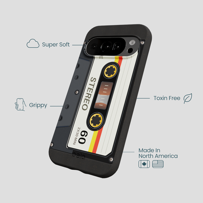 Black Cassette Google Pixel 10/10 Pro Case