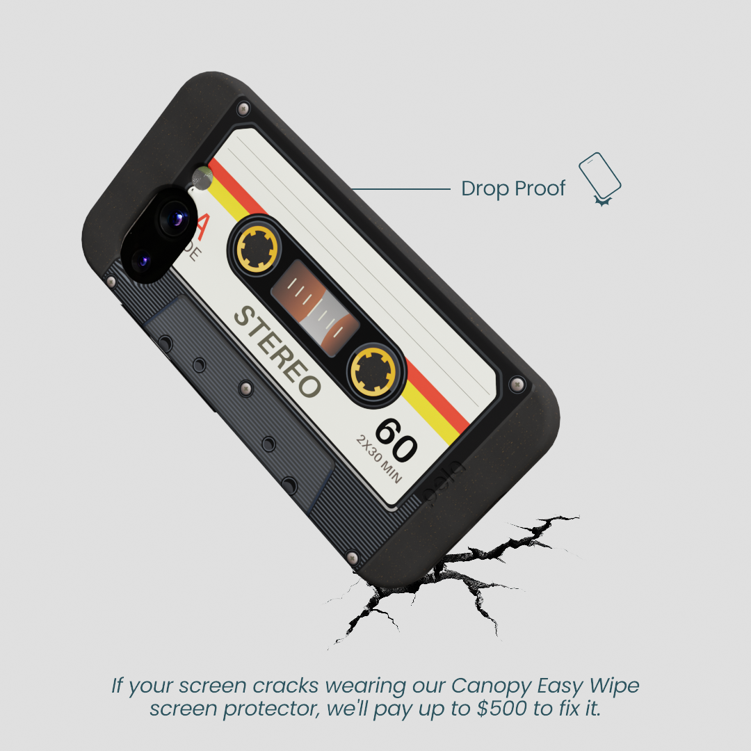 Black Cassette Google Pixel 9a Case