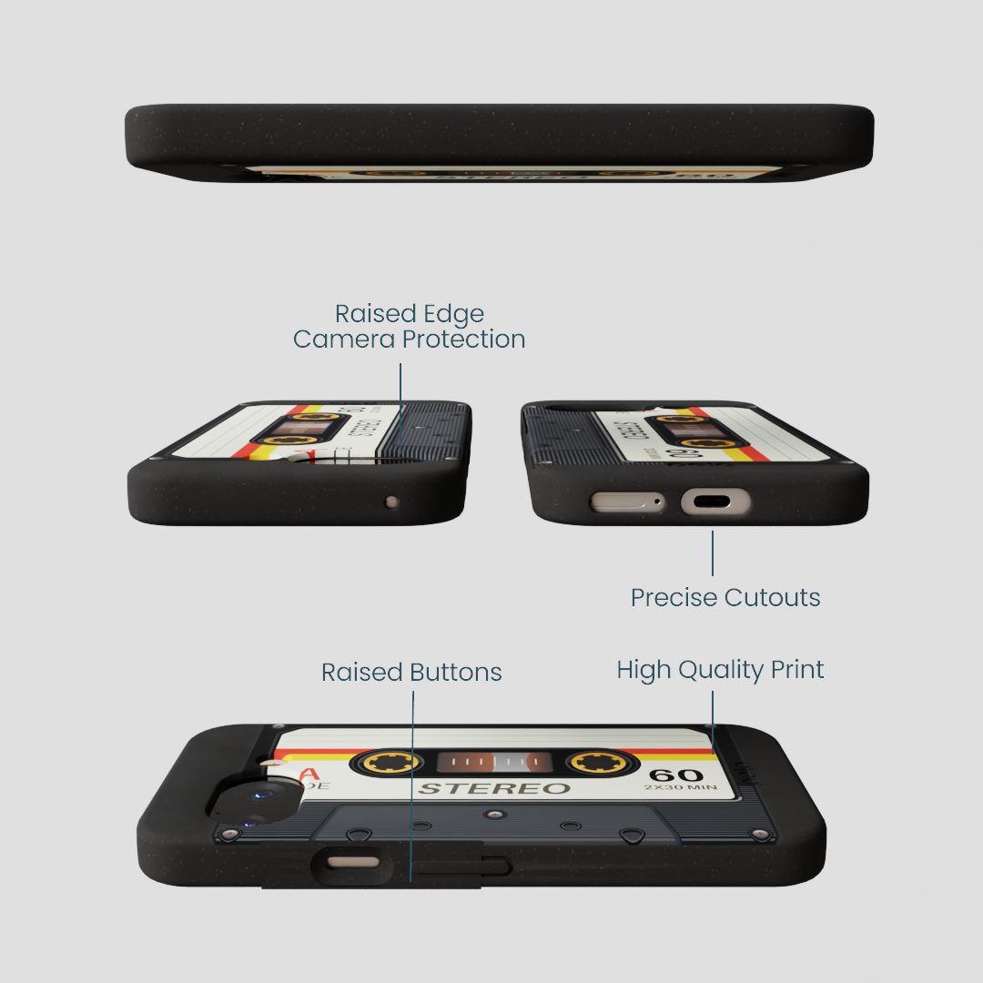 Black Cassette Google Pixel 9a Case