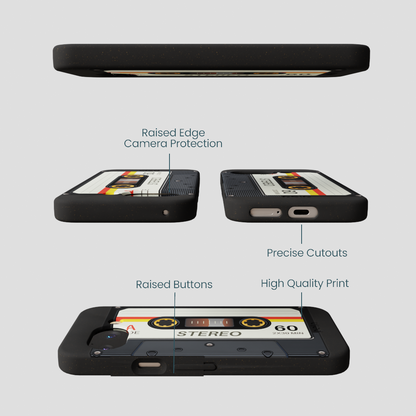 Black Cassette Google Pixel 9a Case