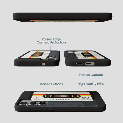 Black Cassette Samsung Galaxy S25+(Plus) Case