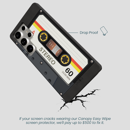 Black Cassette Samsung Galaxy S25 Ultra Case