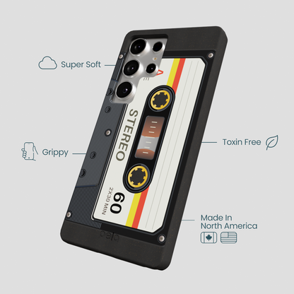 Black Cassette Samsung Galaxy S25 Ultra Case