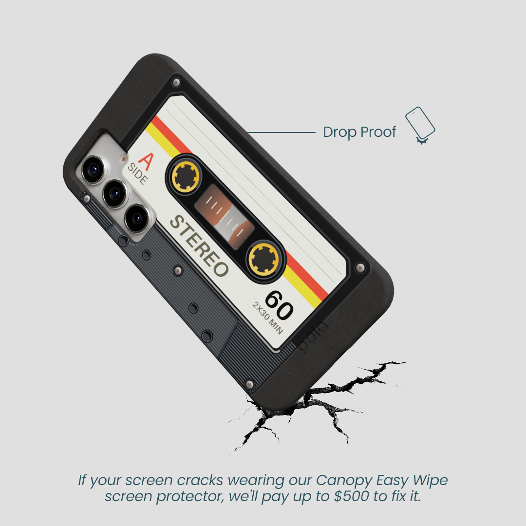 Black Cassette Samsung Galaxy S25 Case