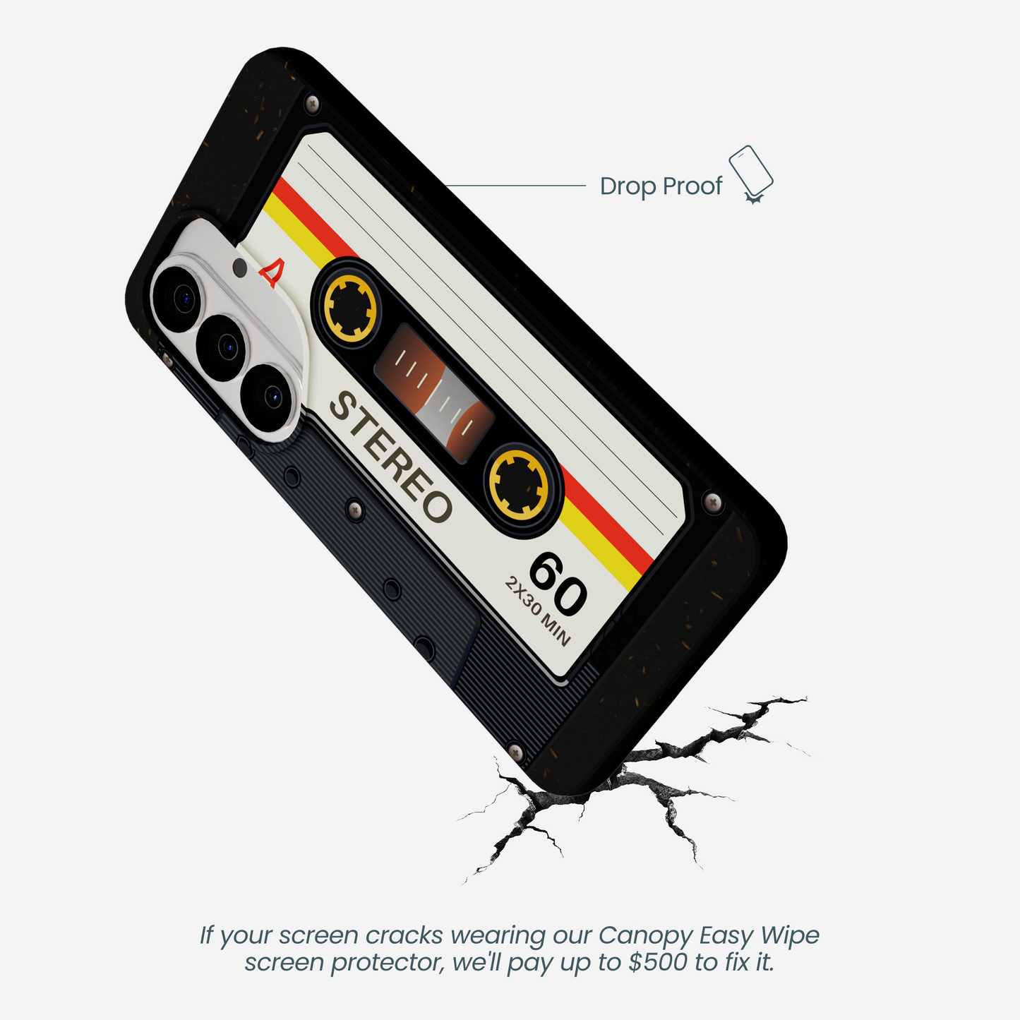 Black Cassette Samsung Galaxy S26 Case