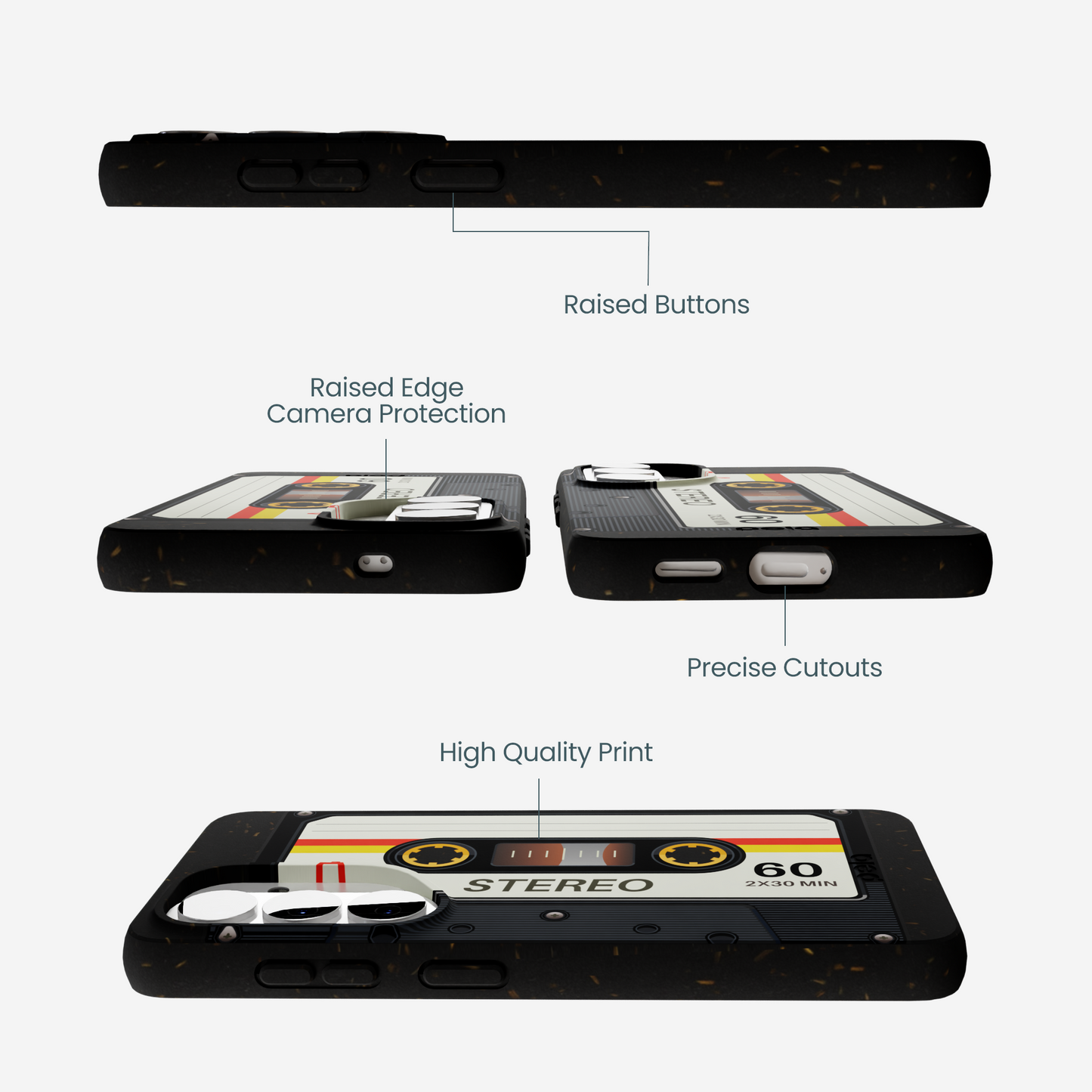Black Cassette Samsung Galaxy S26 Case
