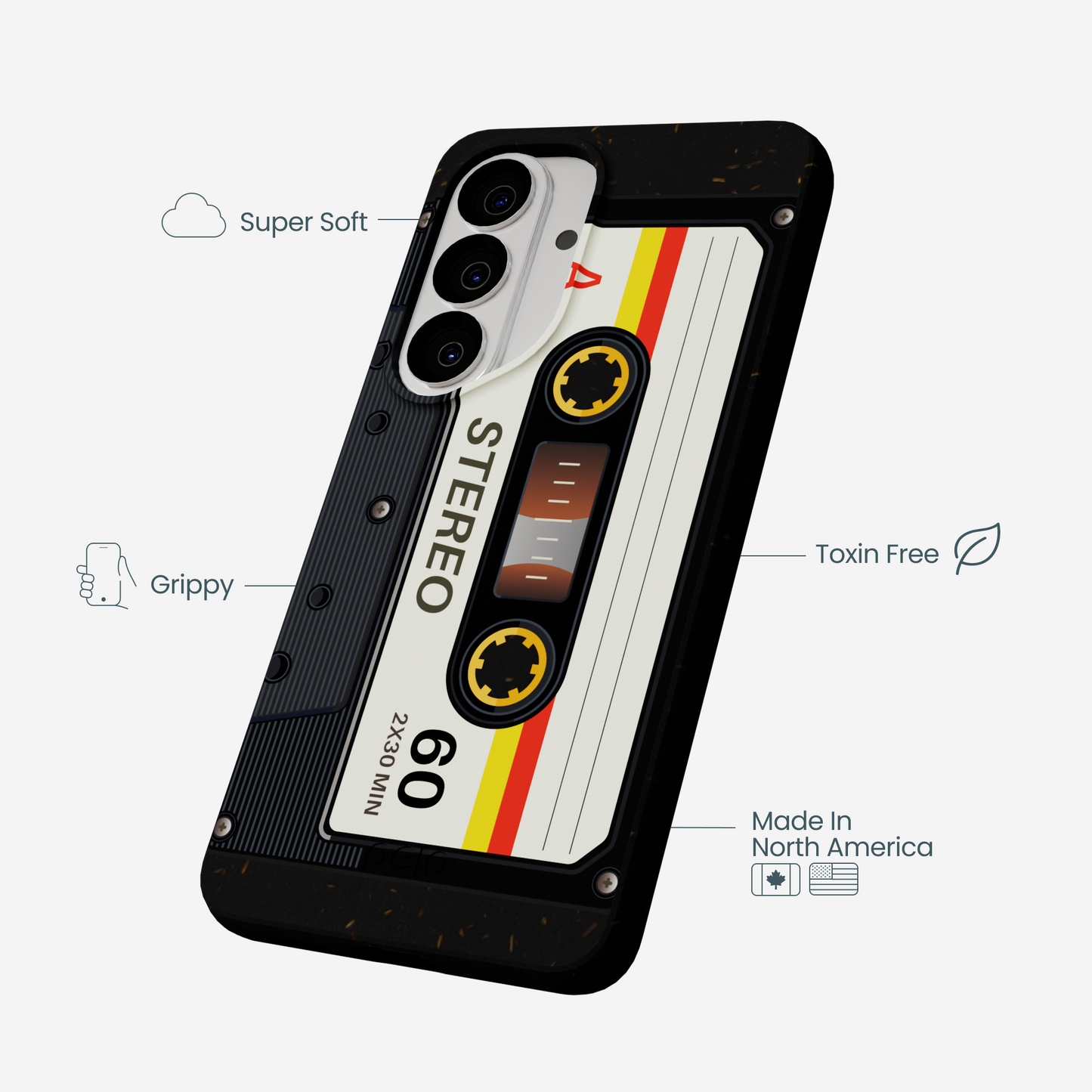 Black Cassette Samsung Galaxy S26 Case