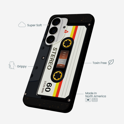 Black Cassette Samsung Galaxy S26 Case