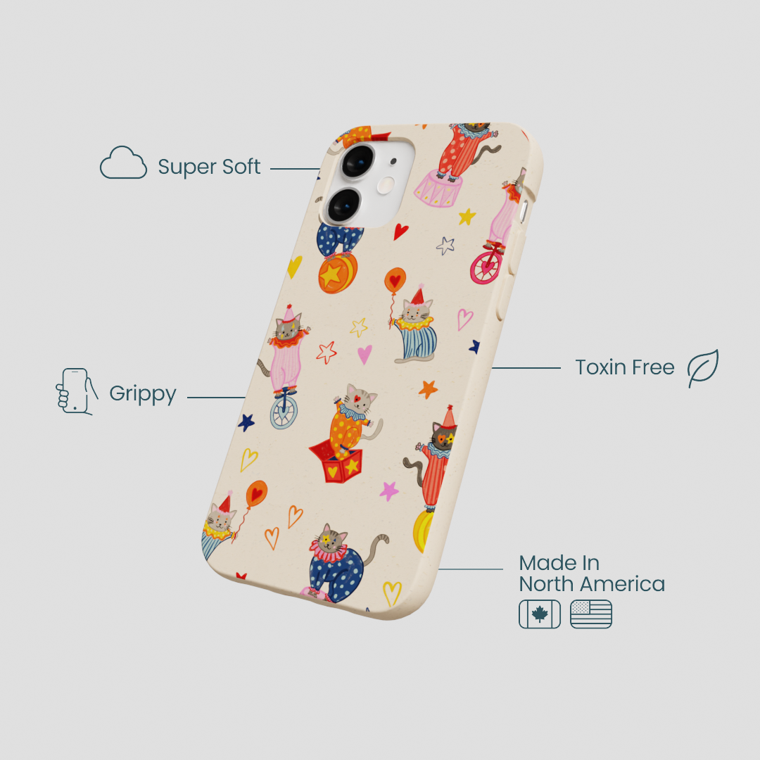 Seashell Cat Clowns iPhone 12 Mini Case