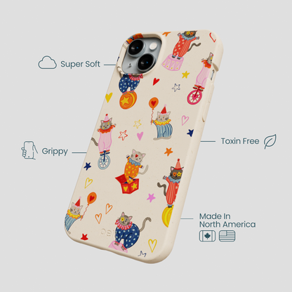 Seashell Cat Clowns iPhone 14 Plus Case