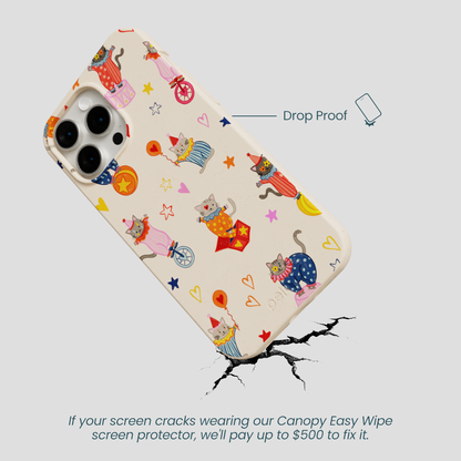 Seashell Cat Clowns iPhone 14 Pro Max Case