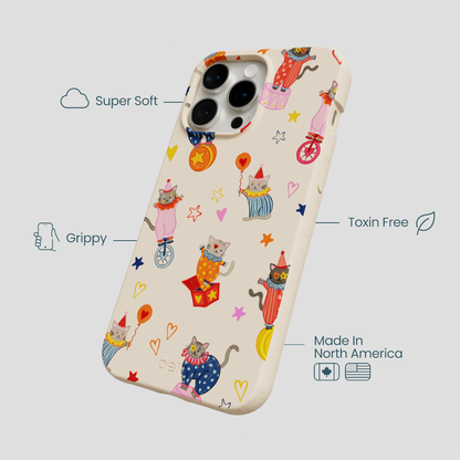 Seashell Cat Clowns iPhone 14 Pro Max Case