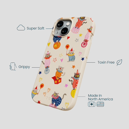 Seashell Cat Clowns iPhone 14 Case