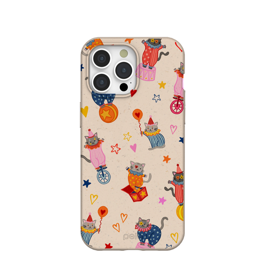 Seashell Cat Clowns iPhone 15 Pro Max Case
