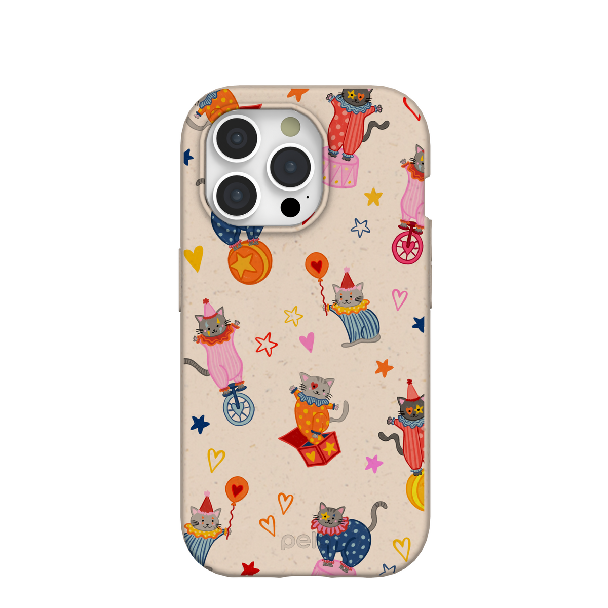 Seashell Cat Clowns iPhone 15 Pro Case