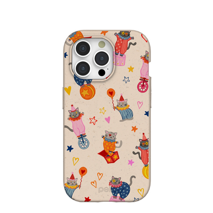 Seashell Cat Clowns iPhone 15 Pro Case
