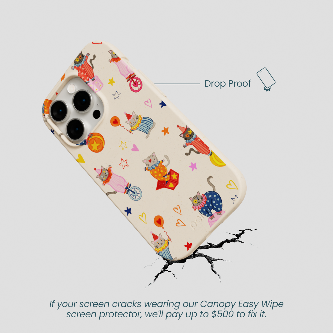 Seashell Cat Clowns iPhone 15 Pro Case