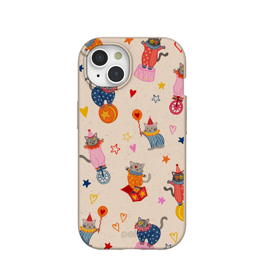 Seashell Cat Clowns iPhone 15 Case