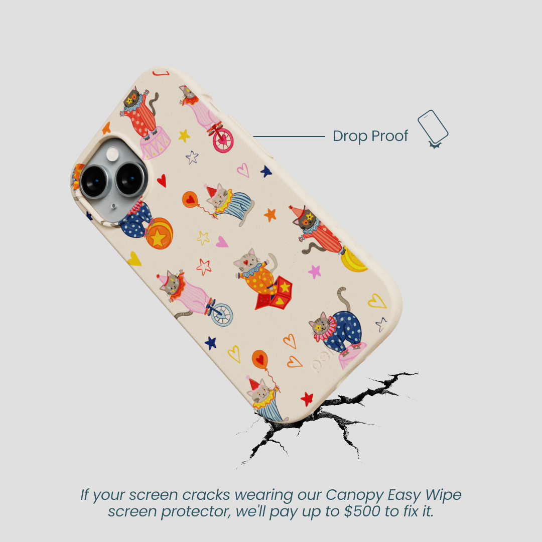 Seashell Cat Clowns iPhone 15 Case