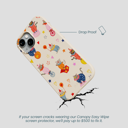 Seashell Cat Clowns iPhone 15 Case