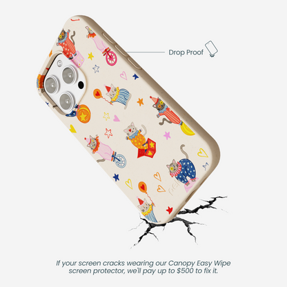 Seashell Cat Clowns iPhone 16 Pro Max Case