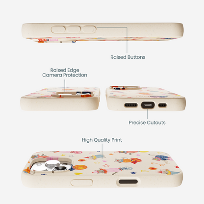 Seashell Cat Clowns iPhone 16 Pro Max Case