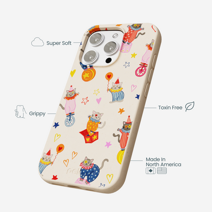 Seashell Cat Clowns iPhone 16 Pro Max Case