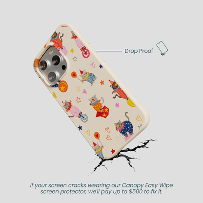 Seashell Cat Clowns iPhone 16 Pro Case