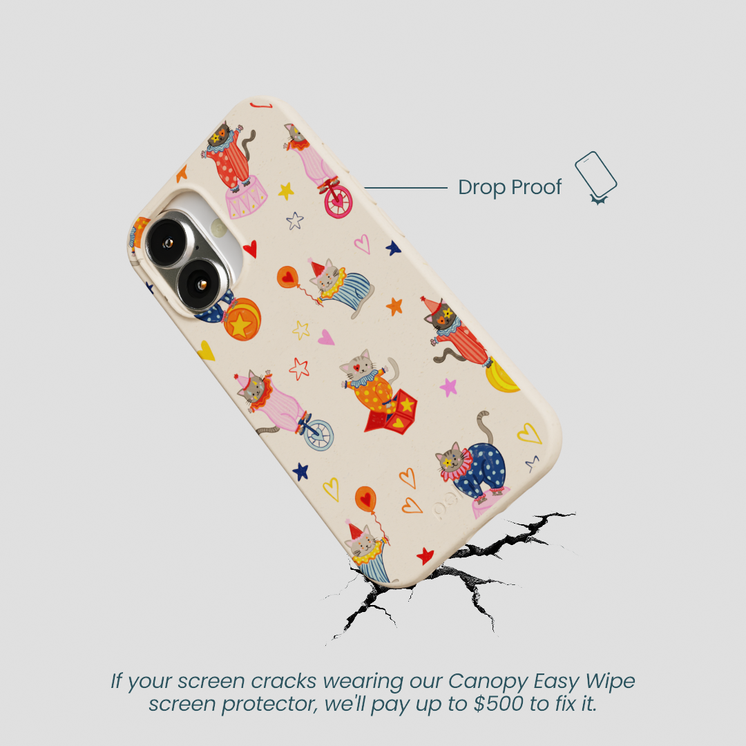 Seashell Cat Clowns iPhone 16 Case
